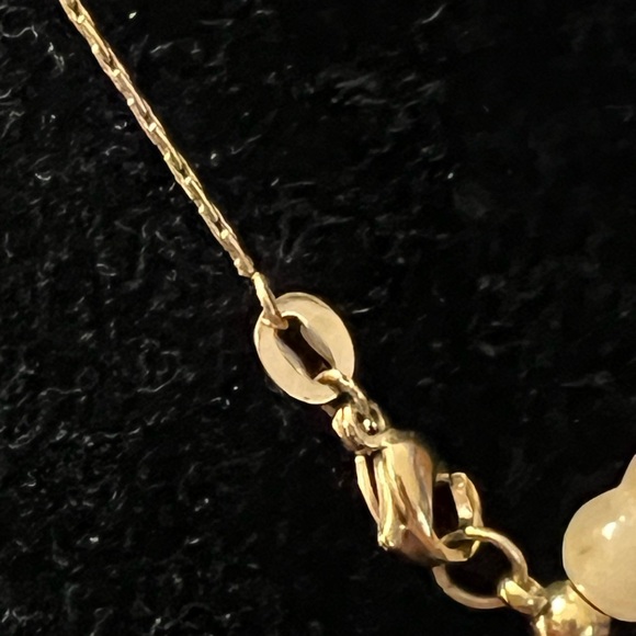 Brand new w/out tags. Gold over Surgical Stainless Steel with Jade and Pearl. - Picture 4 of 6